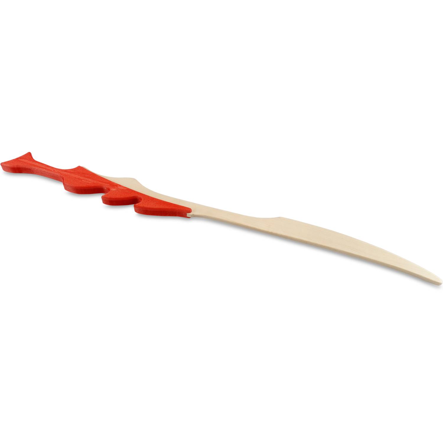 BestSaller 1127 Langschwert Rote Drachenschuppe, teilbemalt, 67 cm, natur/rot