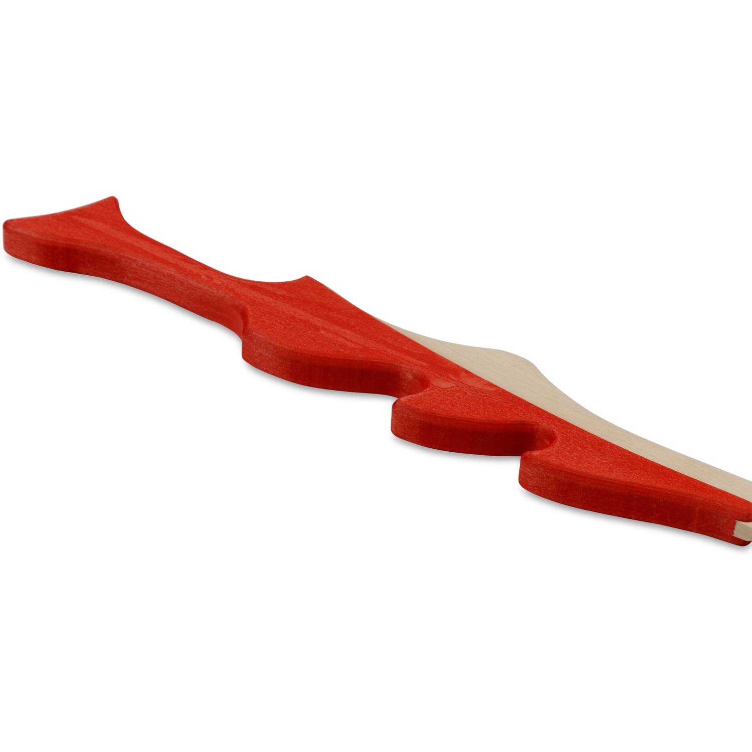 BestSaller 1127 Langschwert Rote Drachenschuppe, teilbemalt, 67 cm, natur/rot