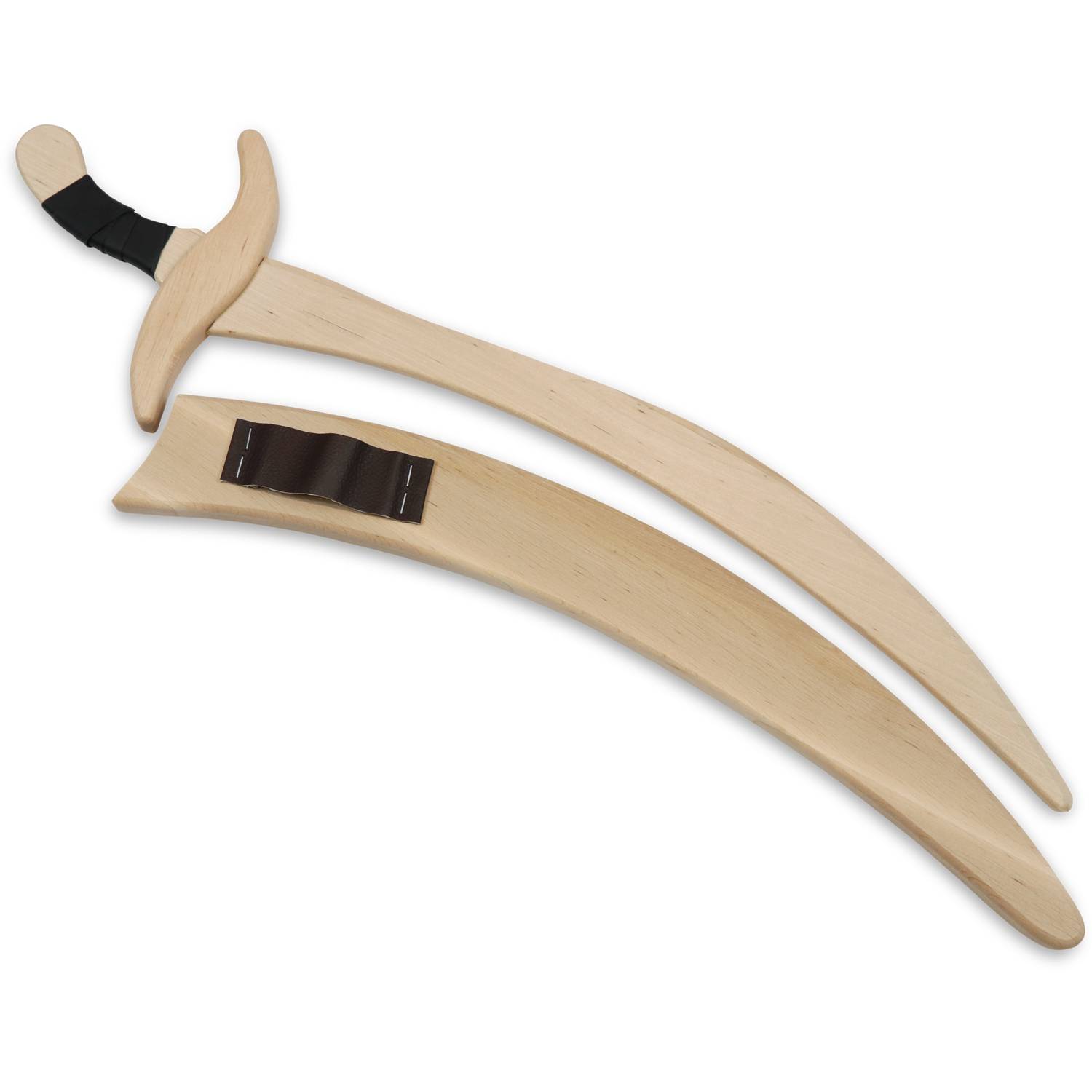 BestSaller 11259 Captain Cord Set mit Holzhülle, Birke, schw. Wickelung, natur, 2-teilig (1 Set)