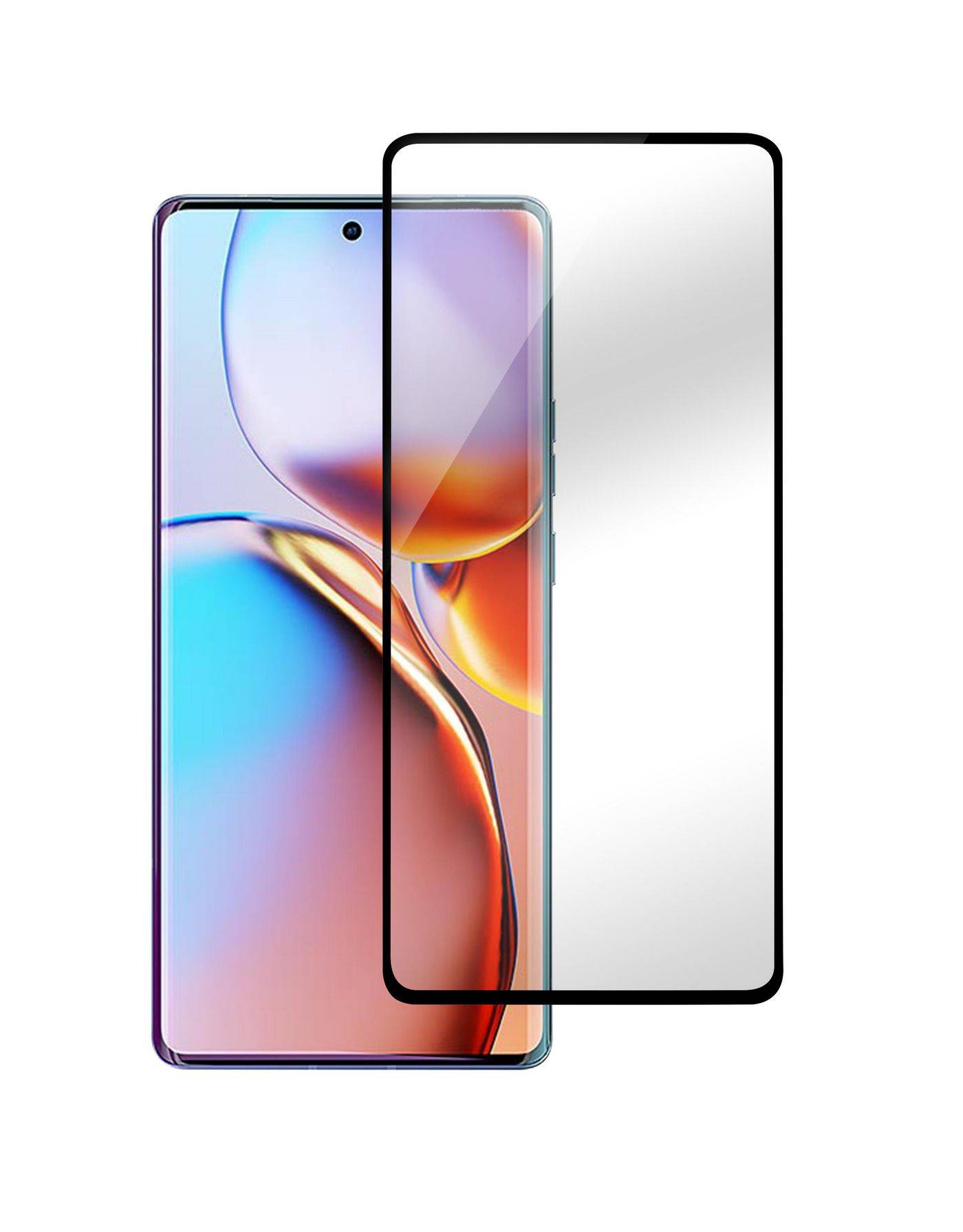 Motorola Edge 40 Pro Schwarz Gebogene Kante, Edge Kleber