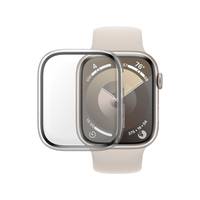 PanzerGlass - Bildschirmschutz für Smartwatch - Vollständiger Schutz, mit D3O, 45mm, transparent - Glas - Rahmenfarbe sc