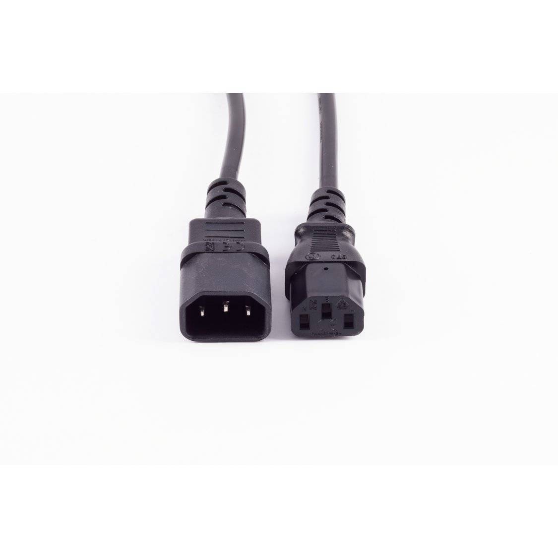 Kaltgeräteverlängerung C13-C14, VDE 3x0,75qm², 3m