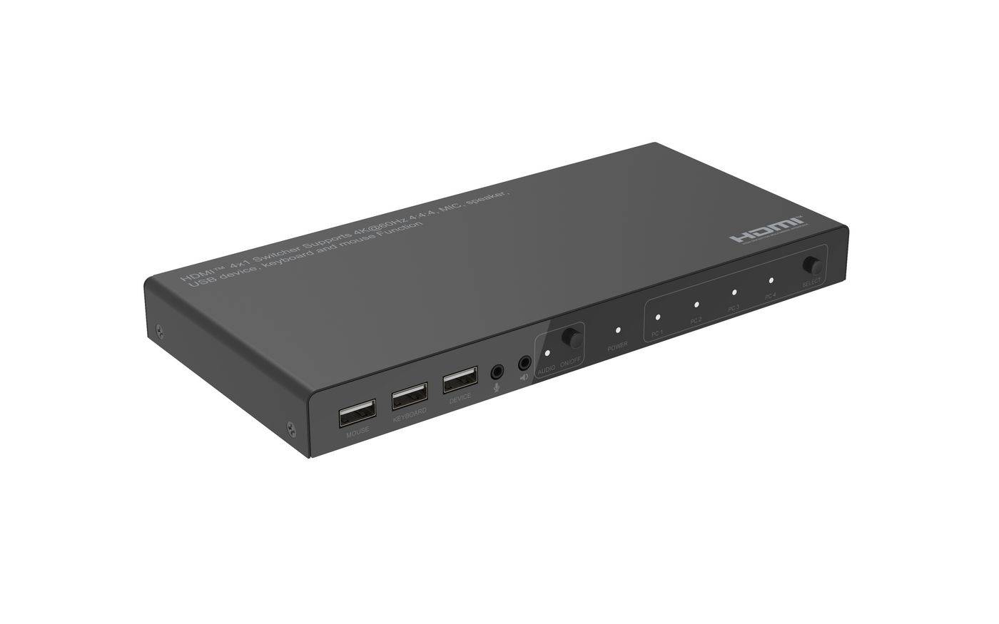 4K 60Hz HDMI KVM-Umschalter, 4x1