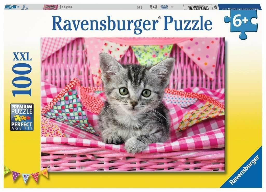 RAVENSBURGER Puzzle Niedliches Kätzchen XXL 100 Teile