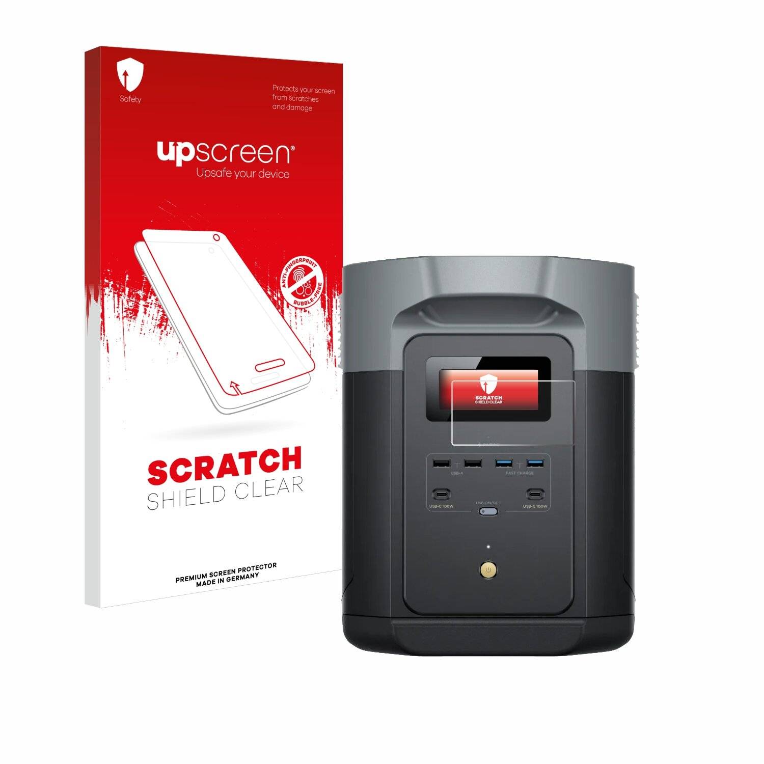 upscreen Scratch Shield Schutzfolie für EcoFlow DELTA 2