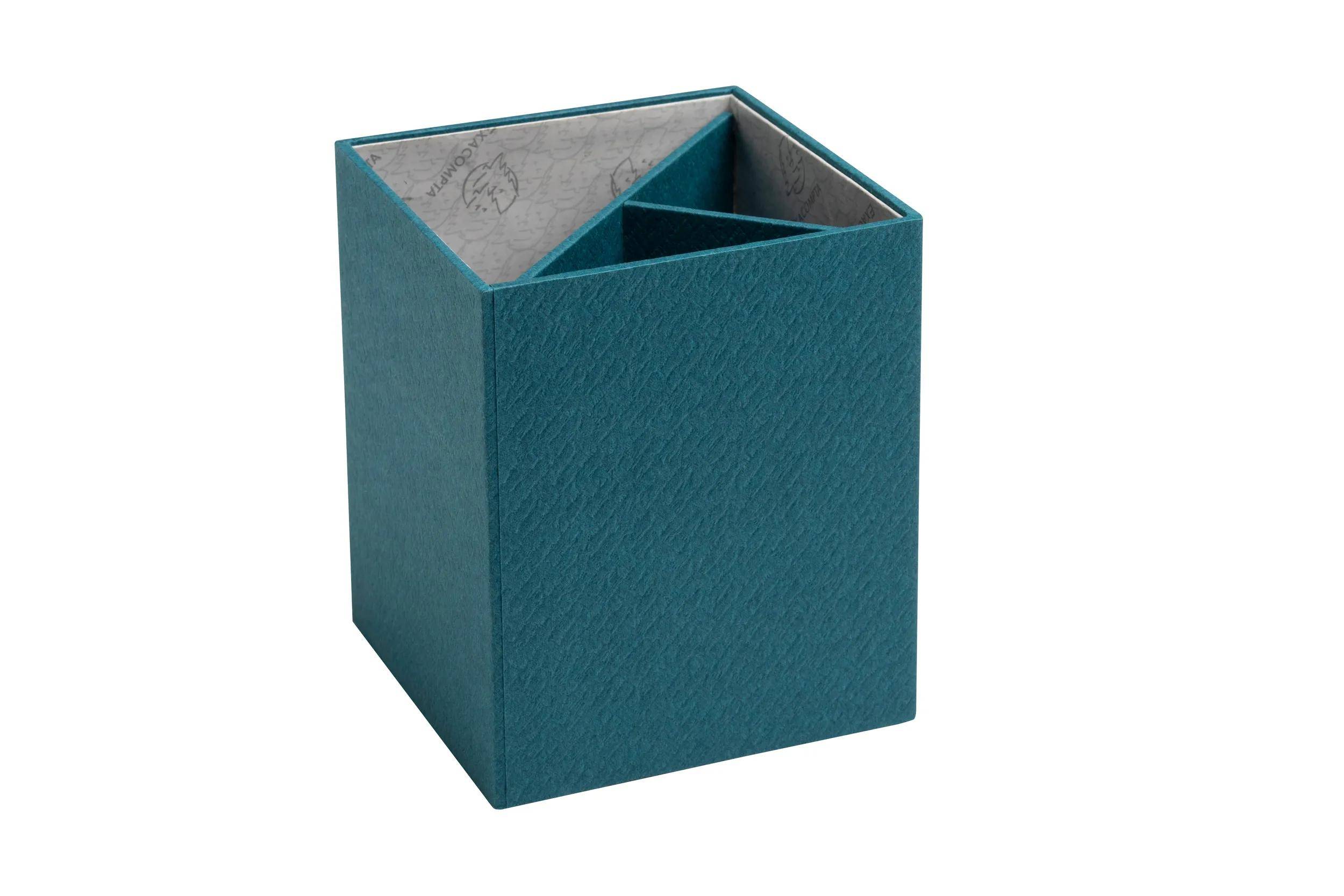 Exacompta 8x Stifteköcher 3 Fächer 107x9x9 cm Office by me Bleu canard 67603E