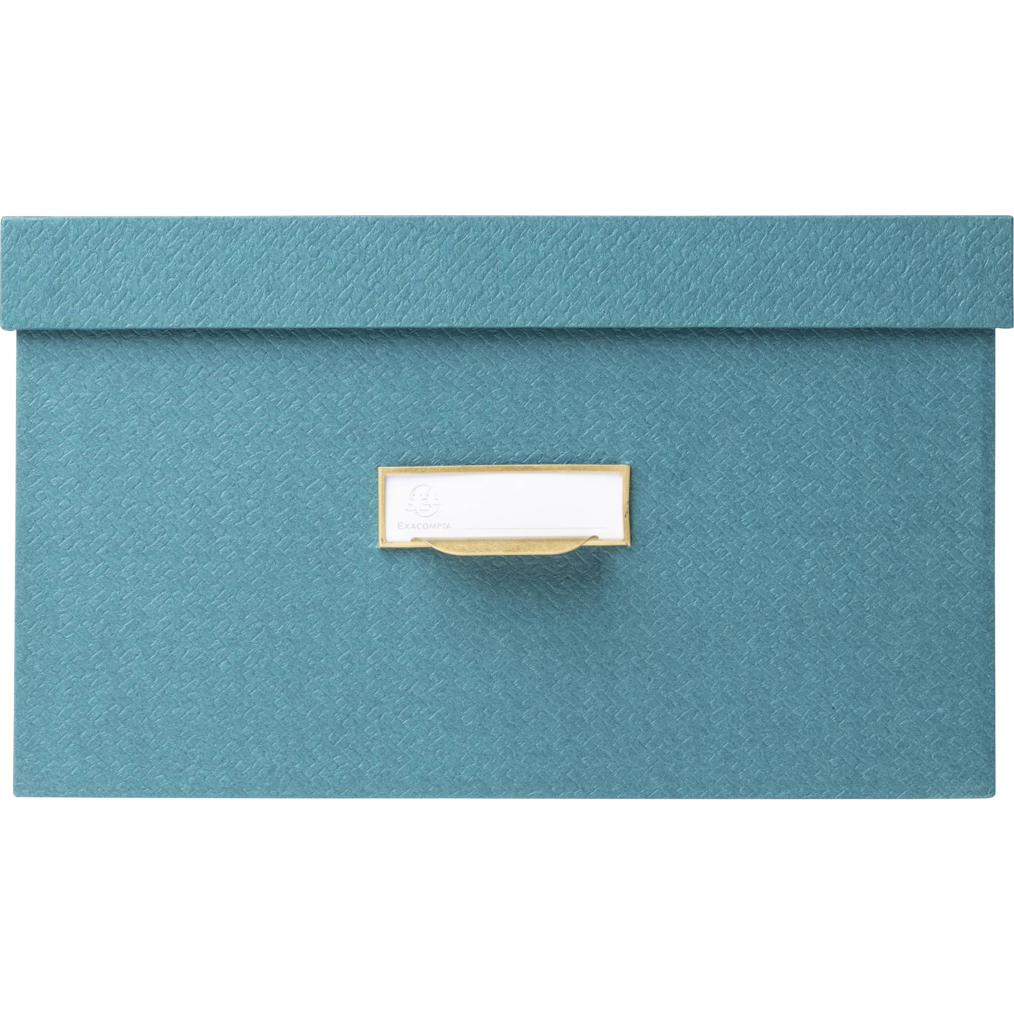 Exacompta Set mit 3 Boxen, Office by me - Bleu canard - 79603E