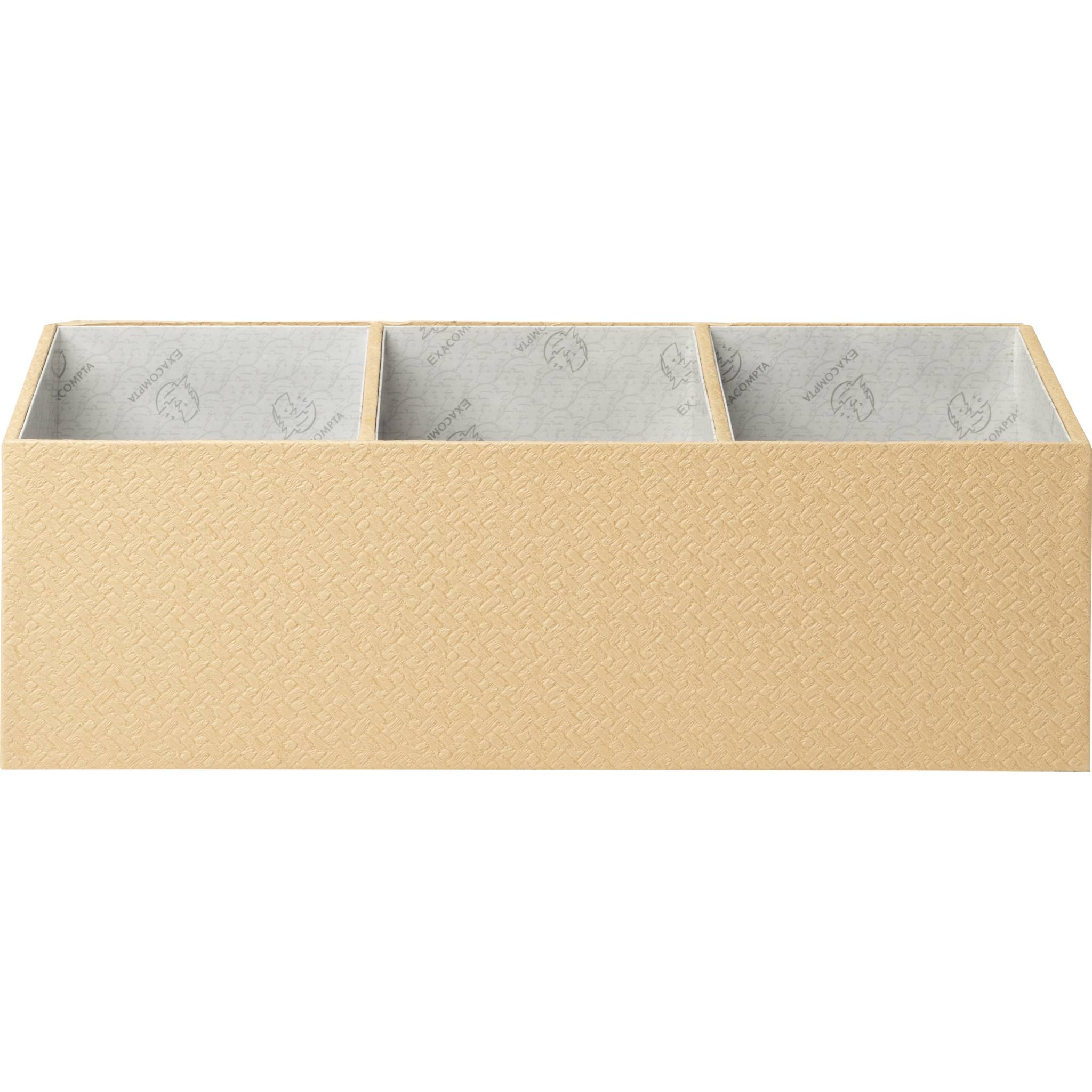 Exacompta Schreibtisch-Organizer 4 Fächer 115x277x147 cm Beige 68602E