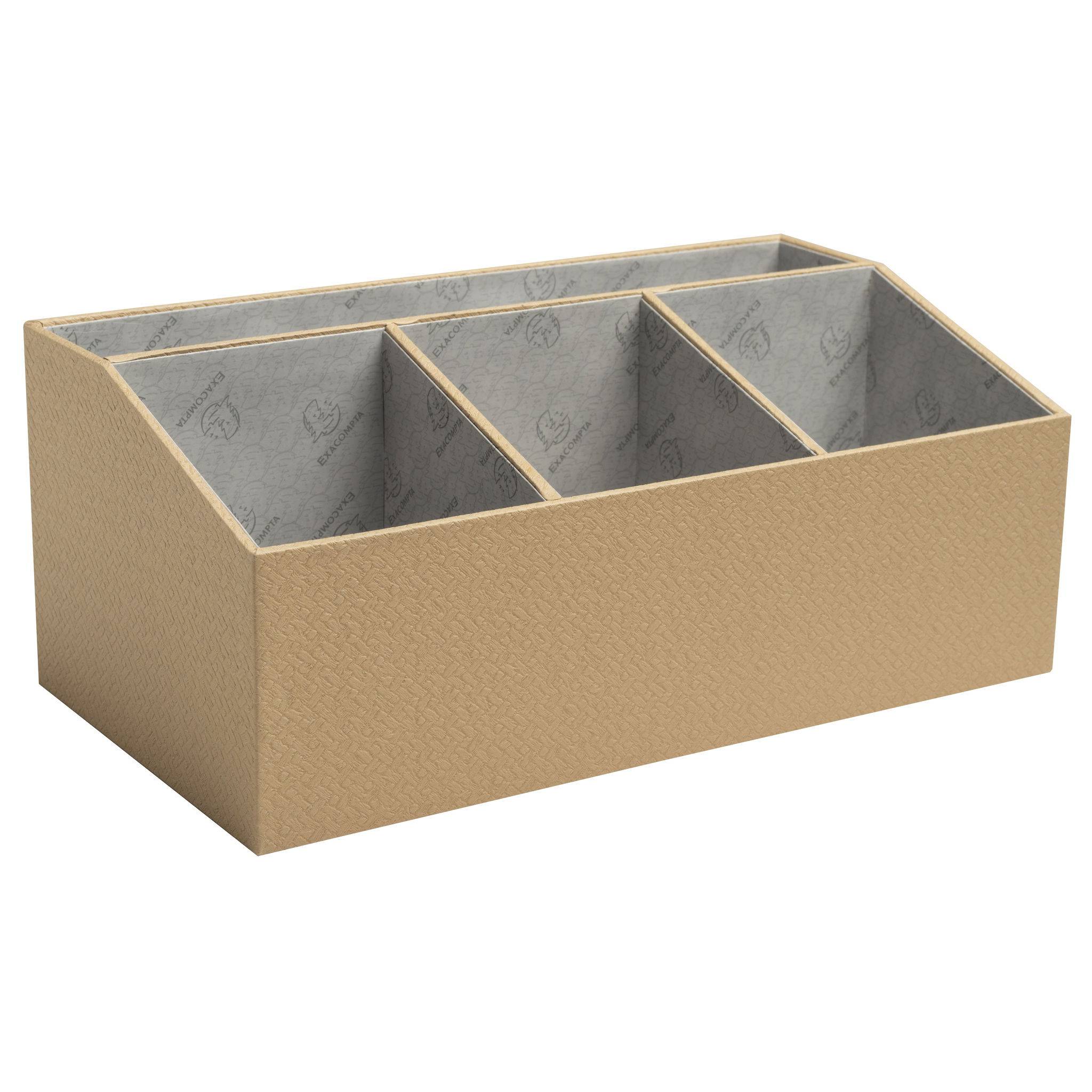 Exacompta Schreibtisch-Organizer 4 Fächer 115x277x147 cm Beige 68602E