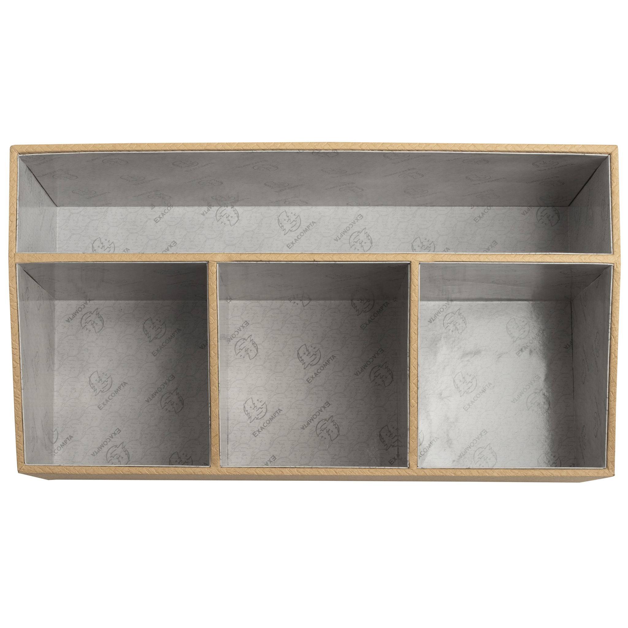 Exacompta Schreibtisch-Organizer 4 Fächer 115x277x147 cm Beige 68602E