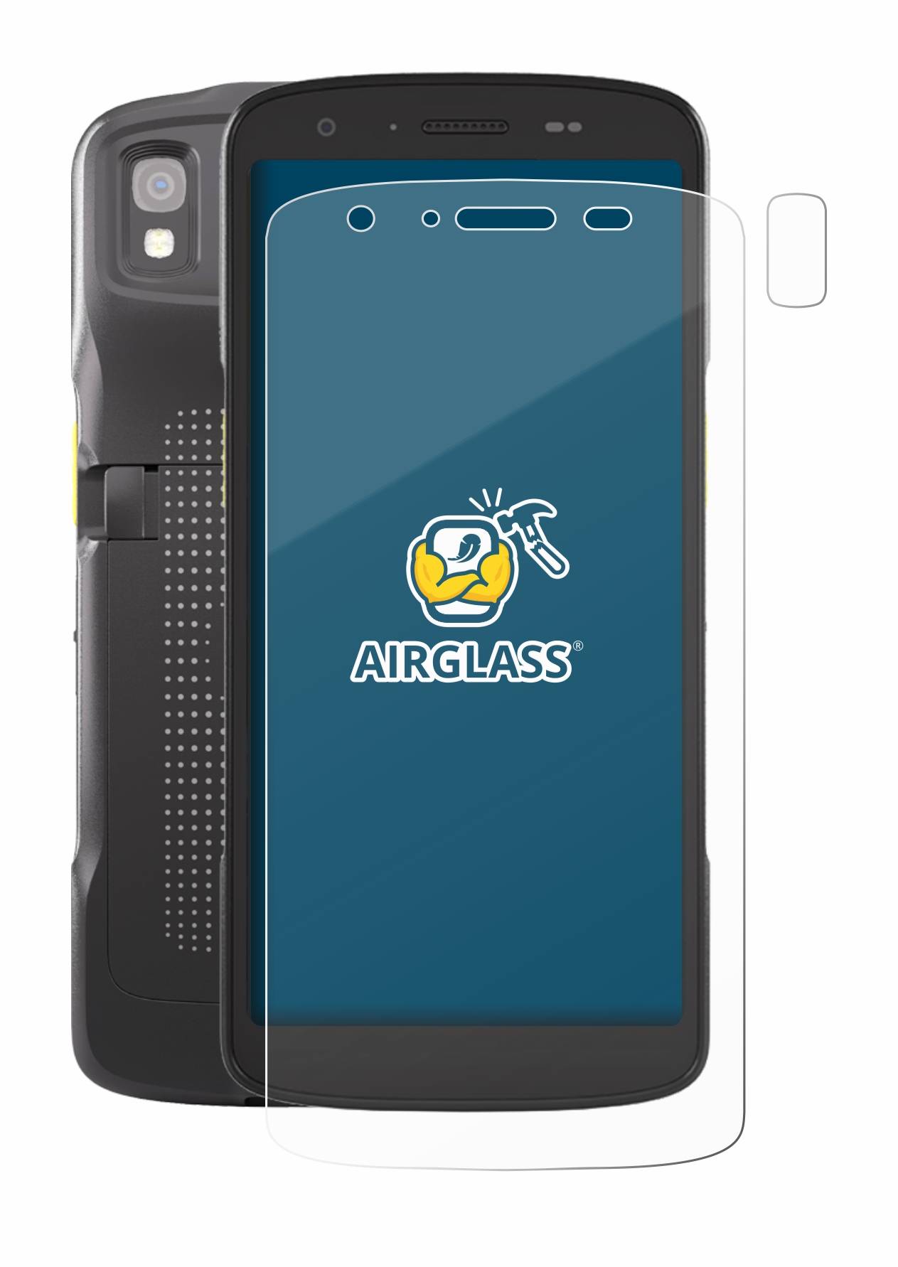 BROTECT AirGlass Glas Panzer-Folie für Zebra TC27 (Display+Kamera) - Schutzglas