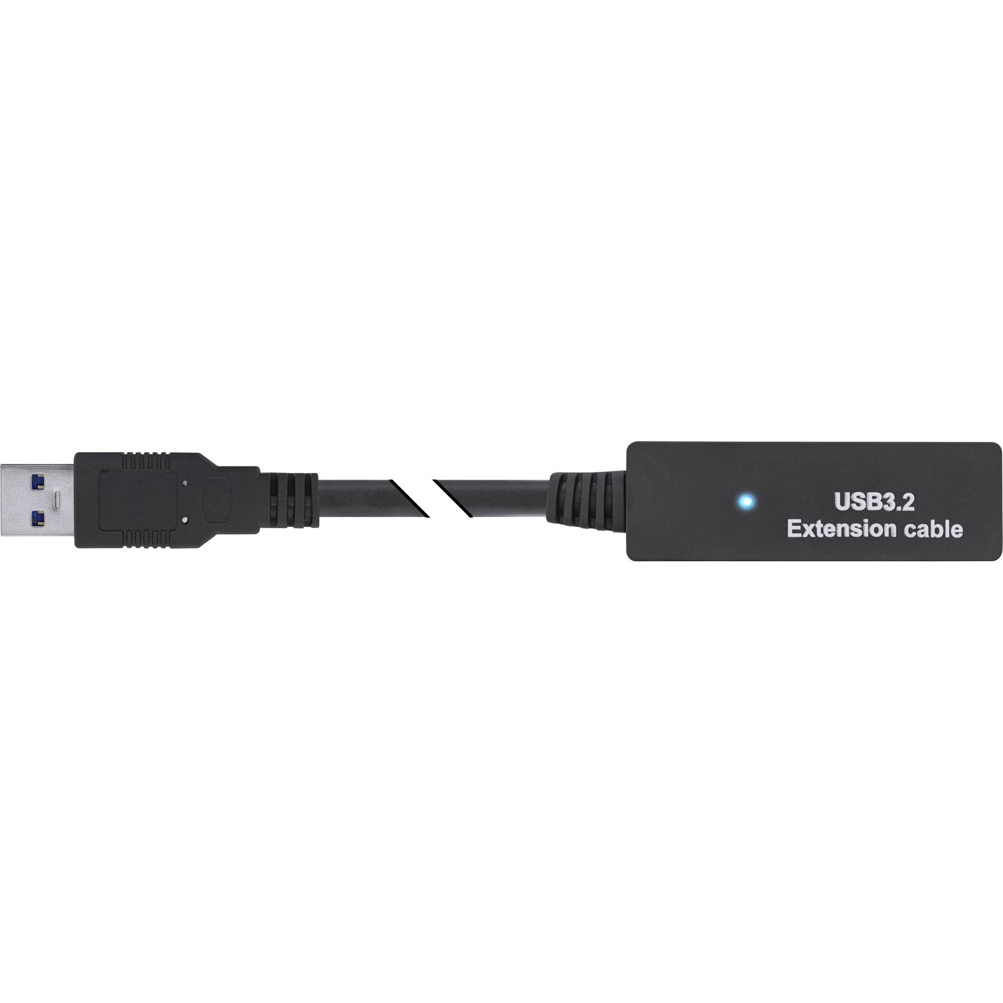 InLine USB 3.2 Gen.1 Aktiv-Verlängerung - USB-A Stecker an USB-C Buchse - 5m - V