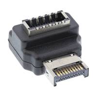 INLINE - USB 3.2 Adapter intern - Frontpanel USB-E Stecker zu USB-E Buchse 90°