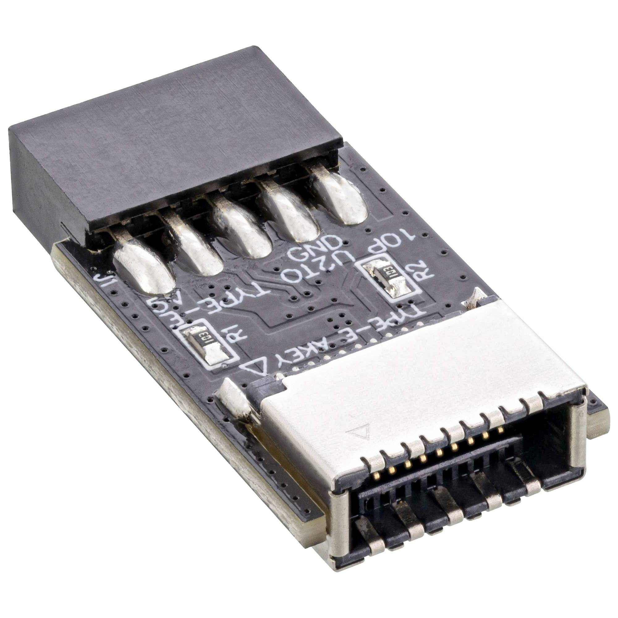 INLINE - USB 2.0 zu USB 3.2 Typ-E Key-A Adapter intern