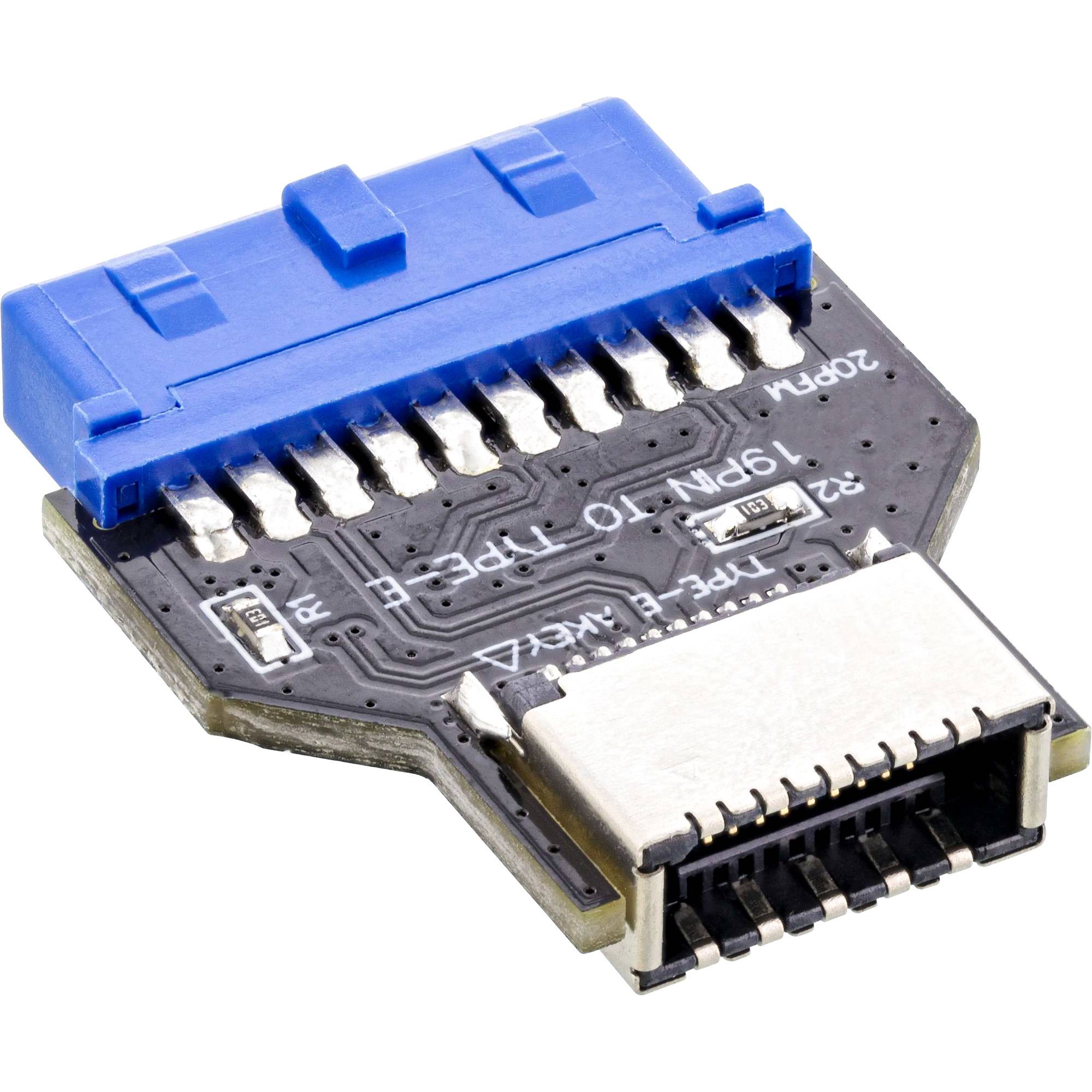 InLine USB 3.0 Mainboard zu USB 3.2 Typ-E Key-A Adapter intern - Digital/Daten