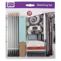 Derwent Academy Sketching Set - Zeichenkohle - Zeichnungsstumpf - Graphitstift - Pastell - 14 Stück(e)