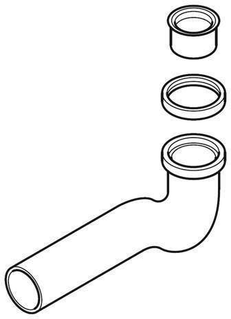 Villeroy & Boch Kollektionsübergreifendes Zubehör · Siphon · Metall · Maße: Durchmesser: 35 mm · EN 274 · mit Verlängerungsstück · (auf Wun