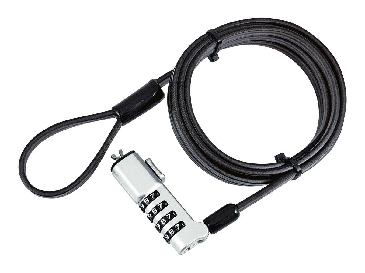 eSTUFF - Sicherheitskabelschloss - Schlankes Kombinationsschloss, Keilschloss