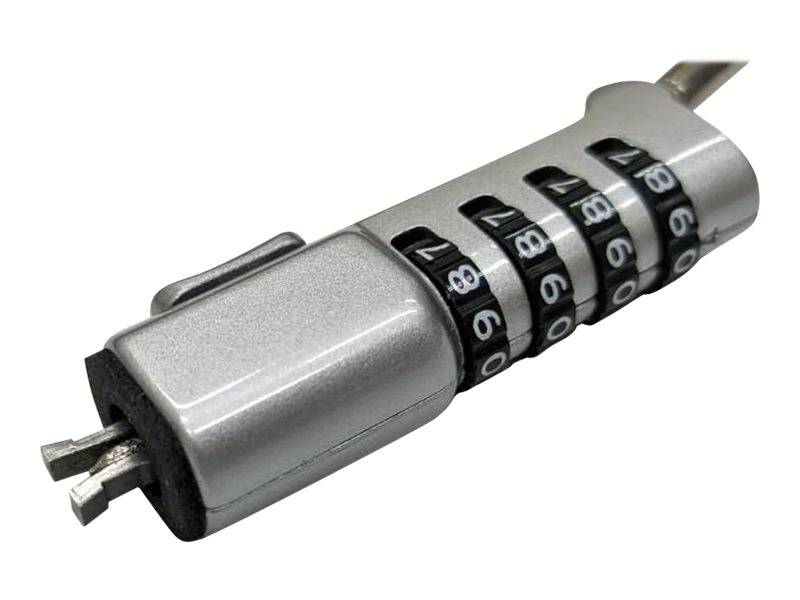 eSTUFF - Sicherheitskabelschloss - Schlankes Kombinationsschloss, Keilschloss