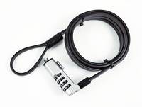 eSTUFF - Sicherheitskabelschloss - Schlankes Kombinationsschloss, Keilschloss