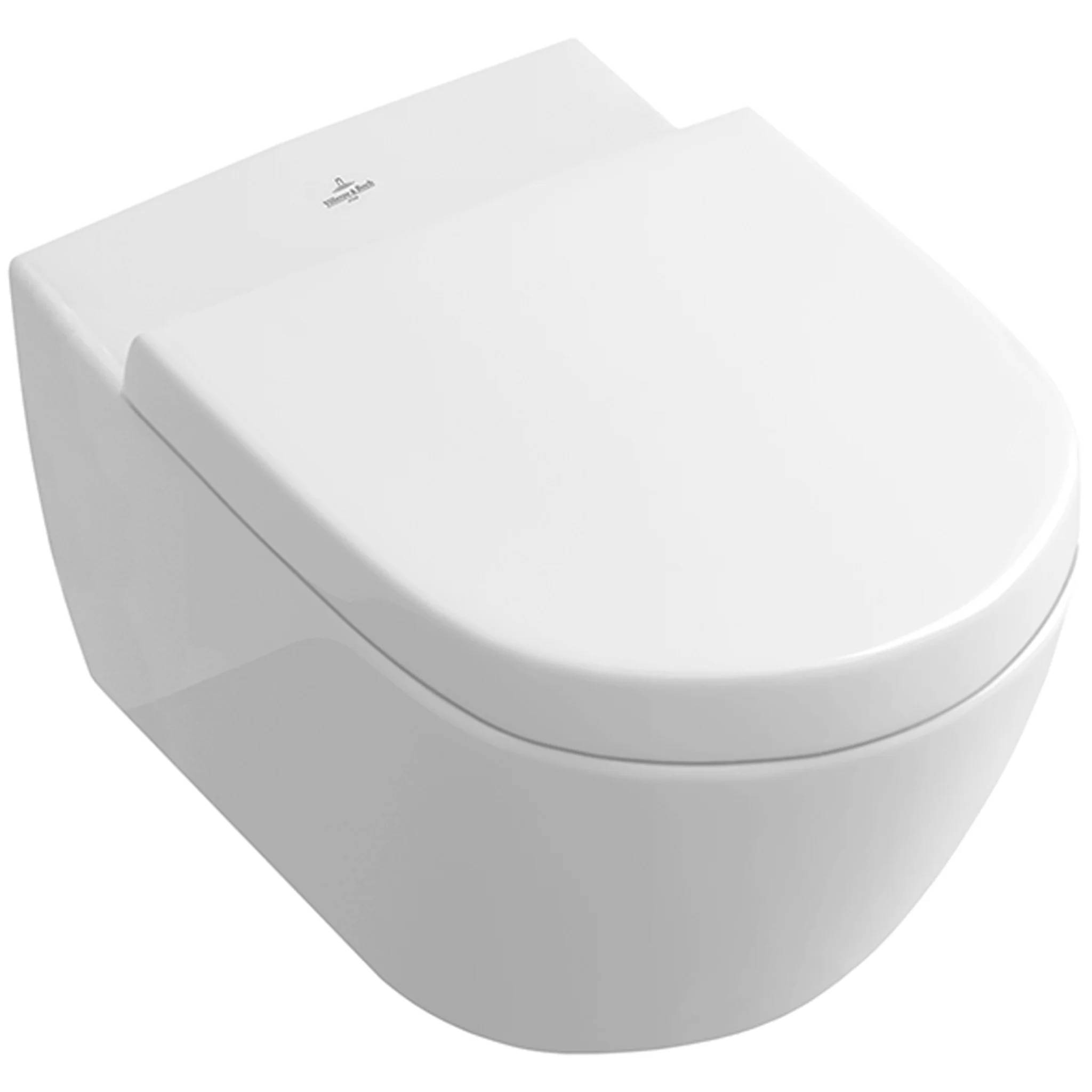 Villeroy & Boch Subway 2.0 Tiefspül-WC spülrandlos 375x565mm, wandhängend, Abg. waagr. weiß, 1 Stk.