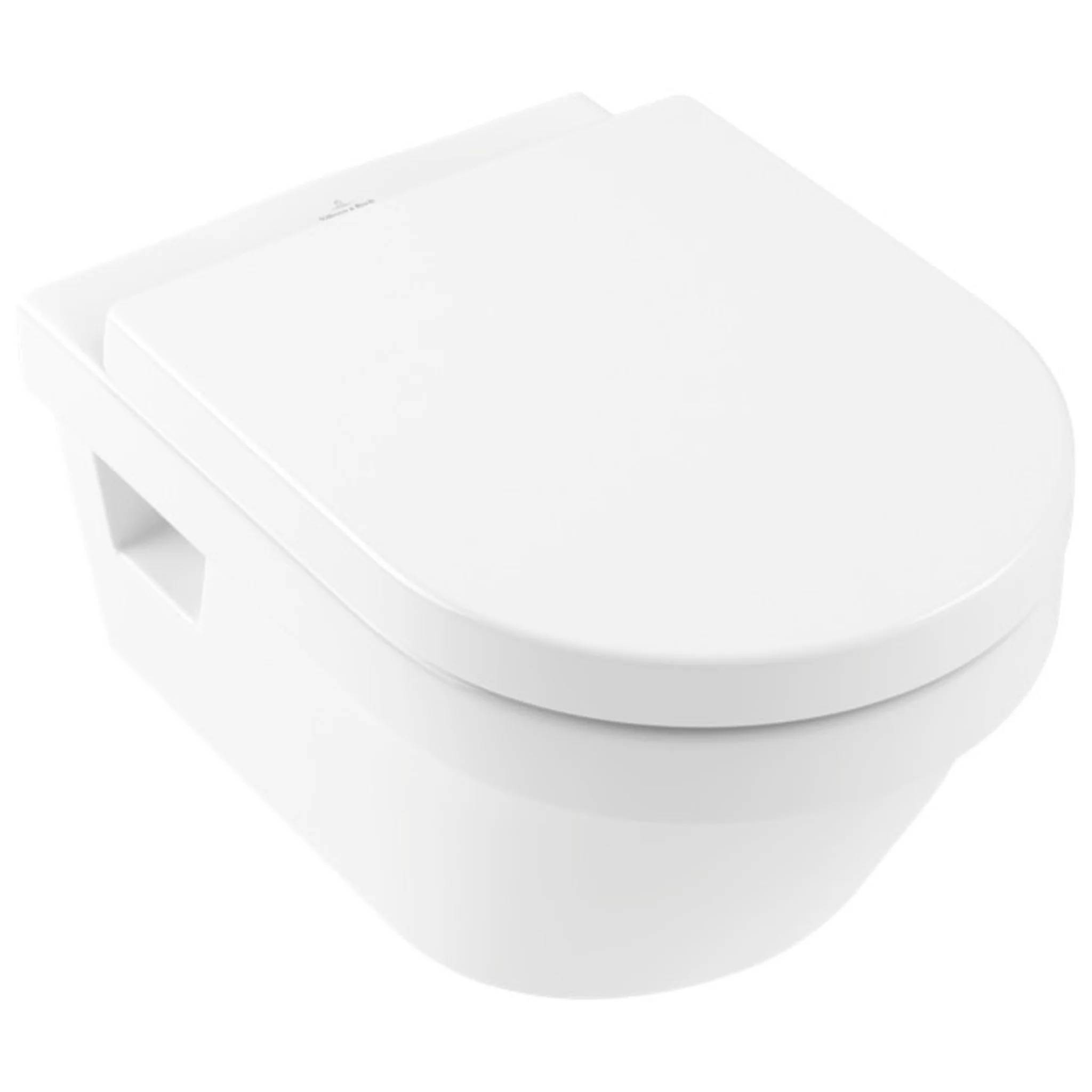 Villeroy & Boch Omnia Architectura WC-Combi-P. weiß DirectFlush,Tiefür WC spülrandl.wandh.Sitz, 1 Stk.