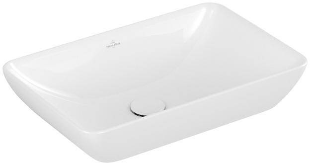 für Wandauslauf-Armatur oder Armatur mit erhöhtem Standfuß · ohne Hahnlochbank · Empfehlung: Montage mit Mindestabstand zwischen Waschtischrückw