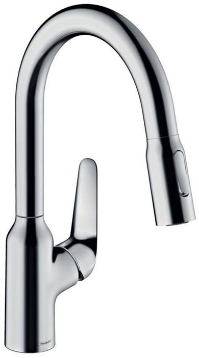 Schwenkbereich 360° · Laminarstrahl und Brausestrahl · Brausestrahl arretierbar · Strahlumstellung durch Tastendruck und Strahlrückstellung autom