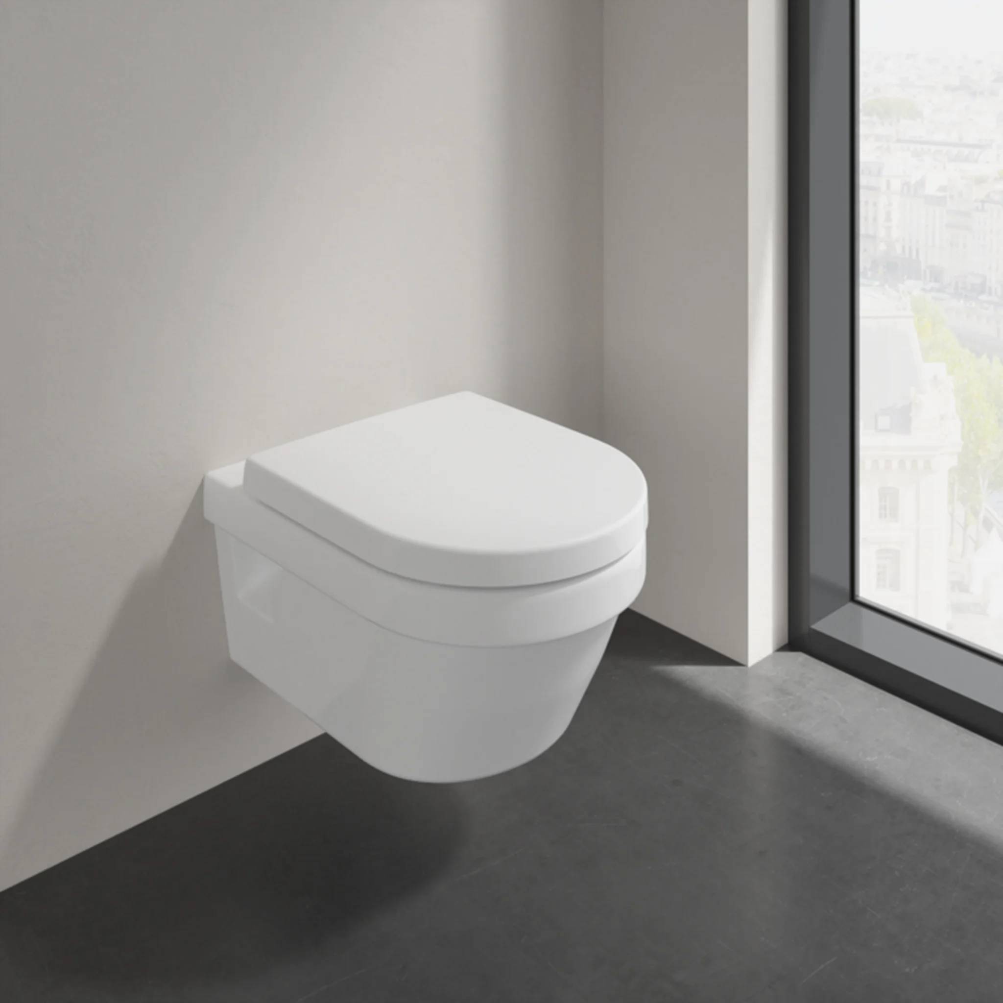 Villeroy & Boch WC-Sitz, mit Absenkautomatik und QuickRelease, Weißalpin, 1 Stk.