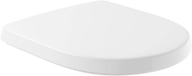 Villeroy & Boch O.novo · WC-Sitz · aus Duroplast · Oval · Scharniere aus Edelstahl · 01 Weiß Alpin