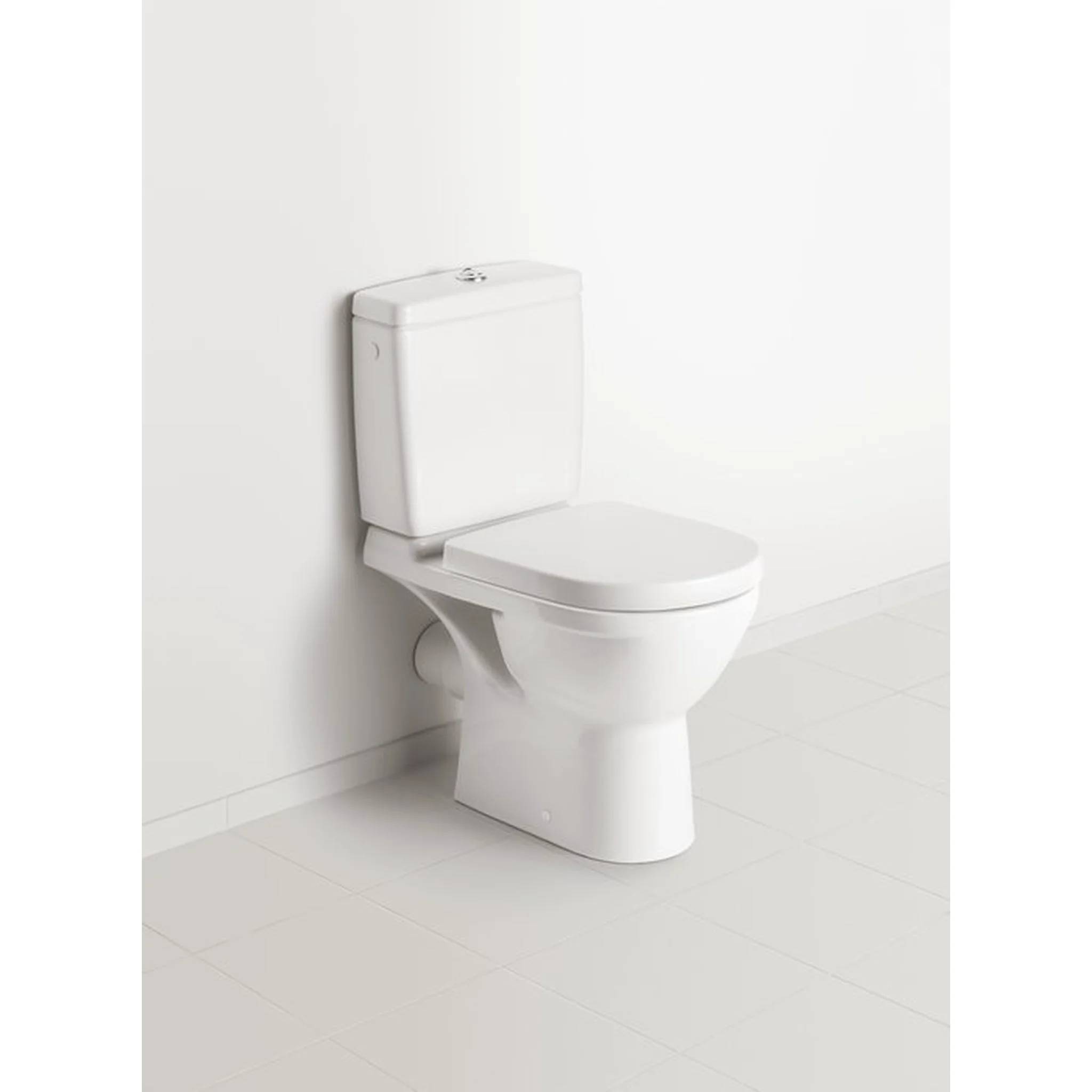 V+B WC-Sitz O. NOVO Edelstahlscharniere weiß