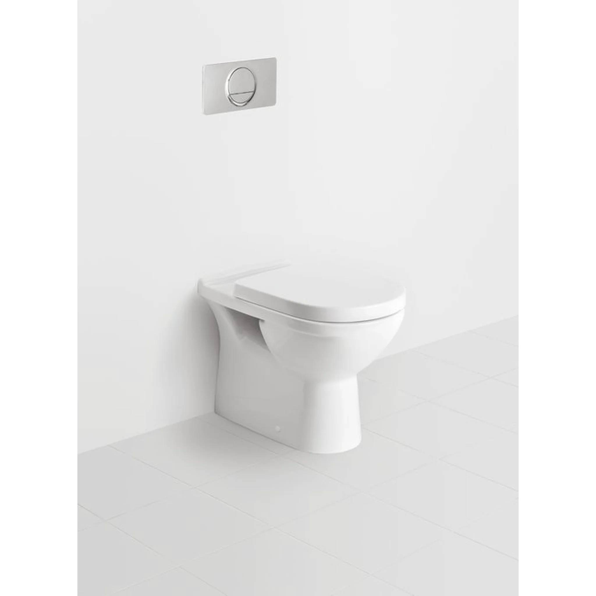 V+B WC-Sitz O. NOVO Edelstahlscharniere weiß