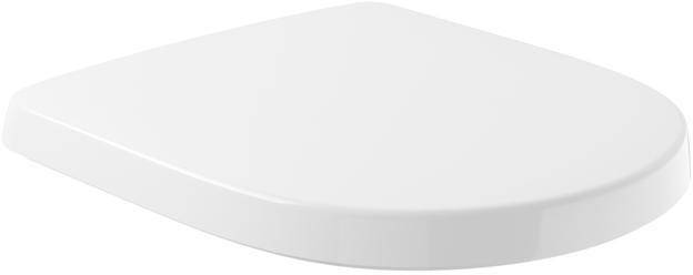 Villeroy & Boch O.novo · WC-Sitz · aus Duroplast · Oval · Scharniere aus Edelstahl · 01 Weiß Alpin