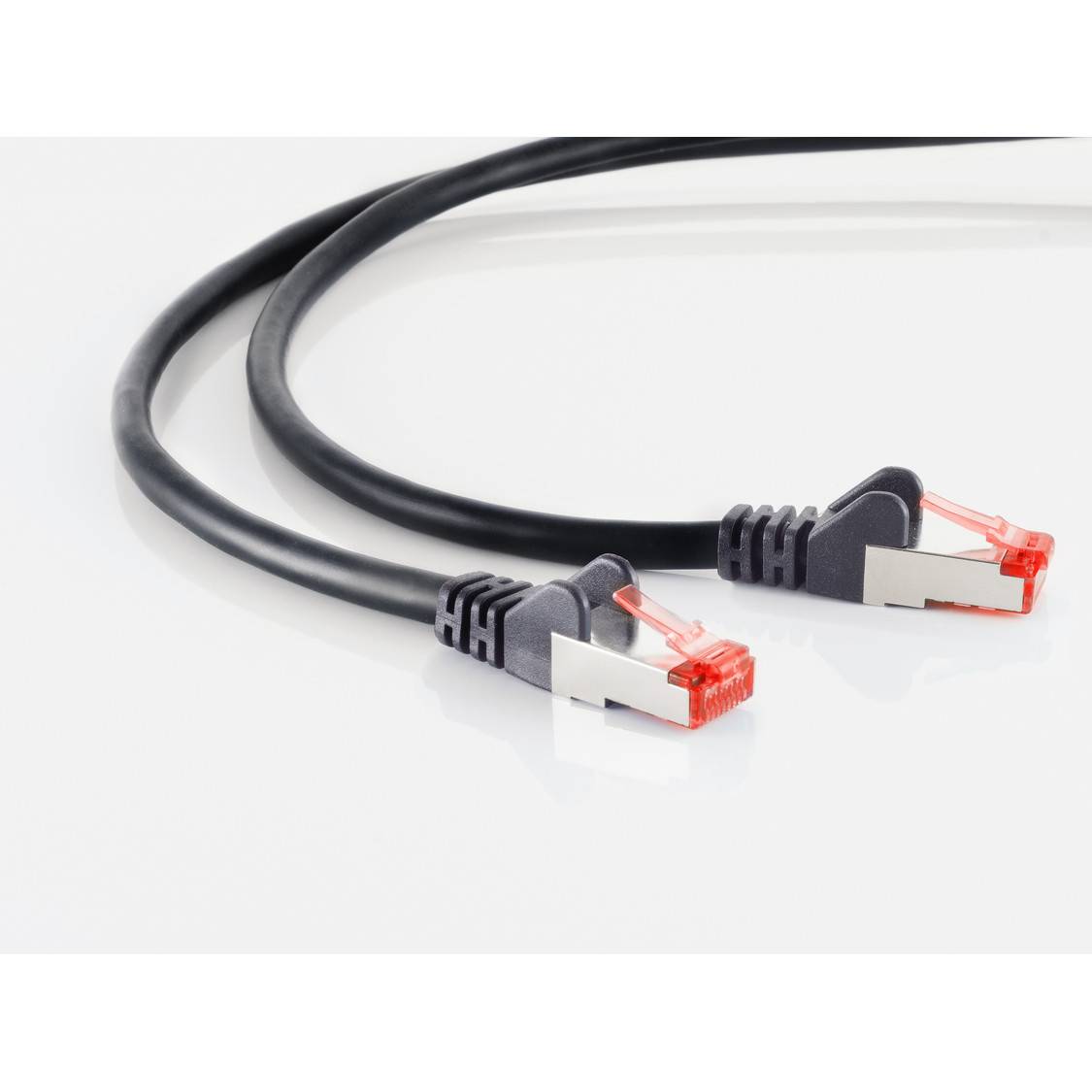 Patchkabel cat6A S/FTP PIMF Halogenfrei schwarz 50m