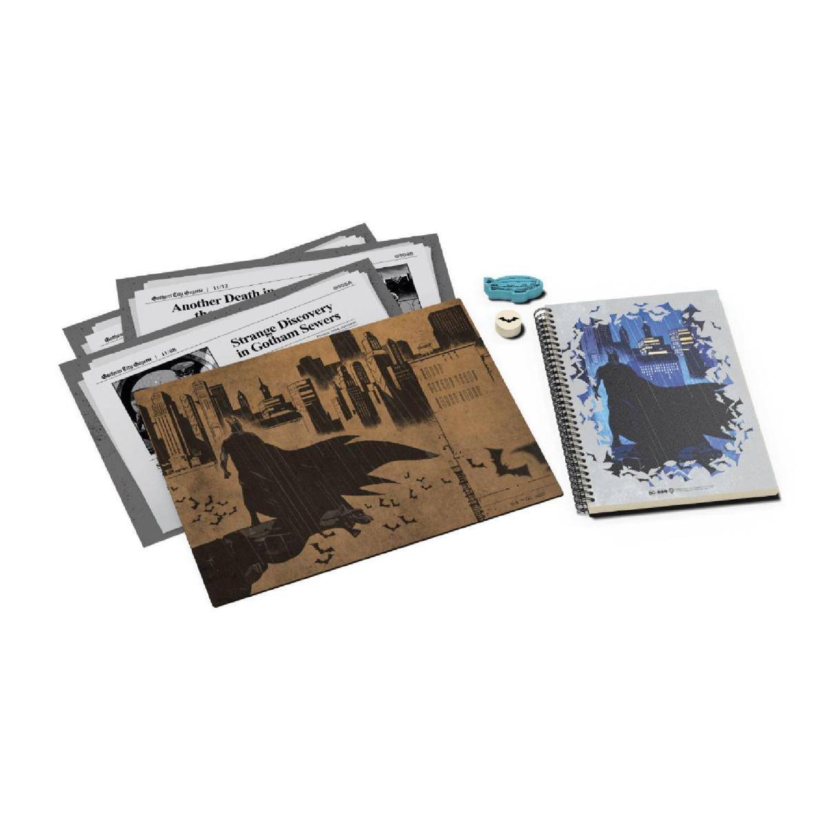 90010G - Batman Everbody Lies: Ermittlungsset, Brettspiel, für 2-4 Spieler, ab 14 Jahren