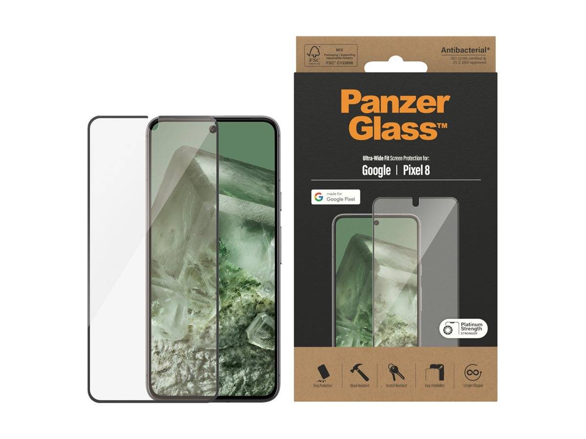PanzerGlass - Bildschirmschutz für Handy - ultrabreite Passform