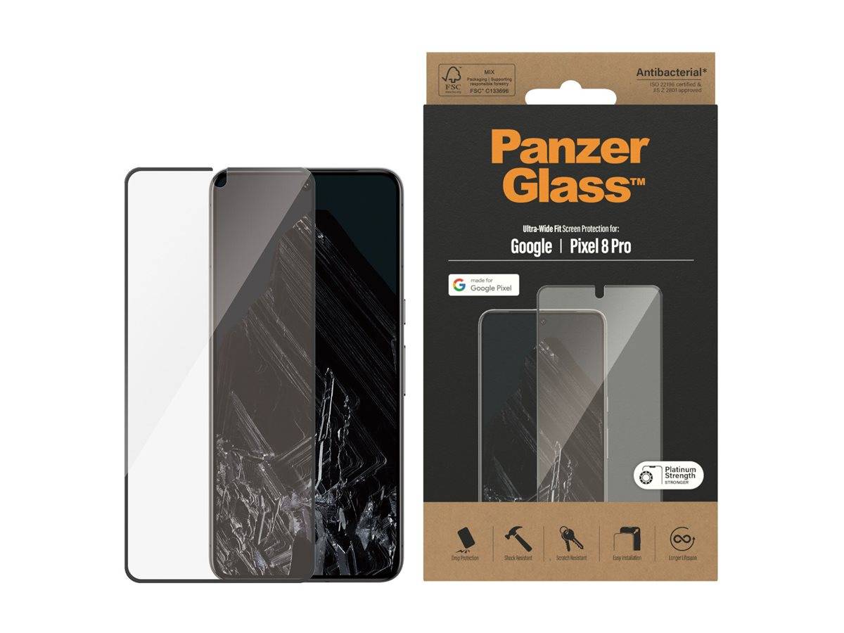 PanzerGlass - Bildschirmschutz für Handy - ultrabreite Passform