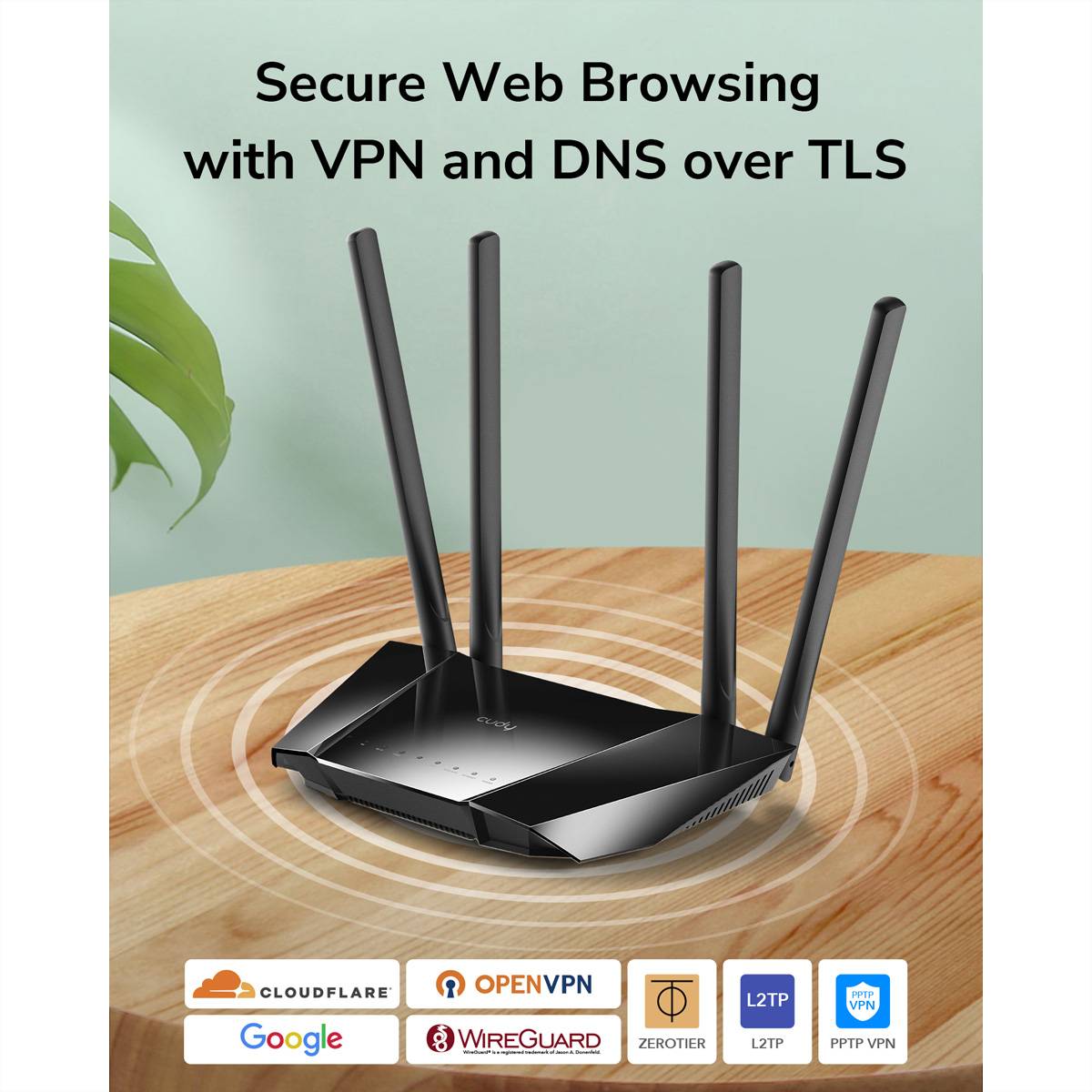 CUDY LT400 N300 Wi-Fi 4G LTE Router Cat4