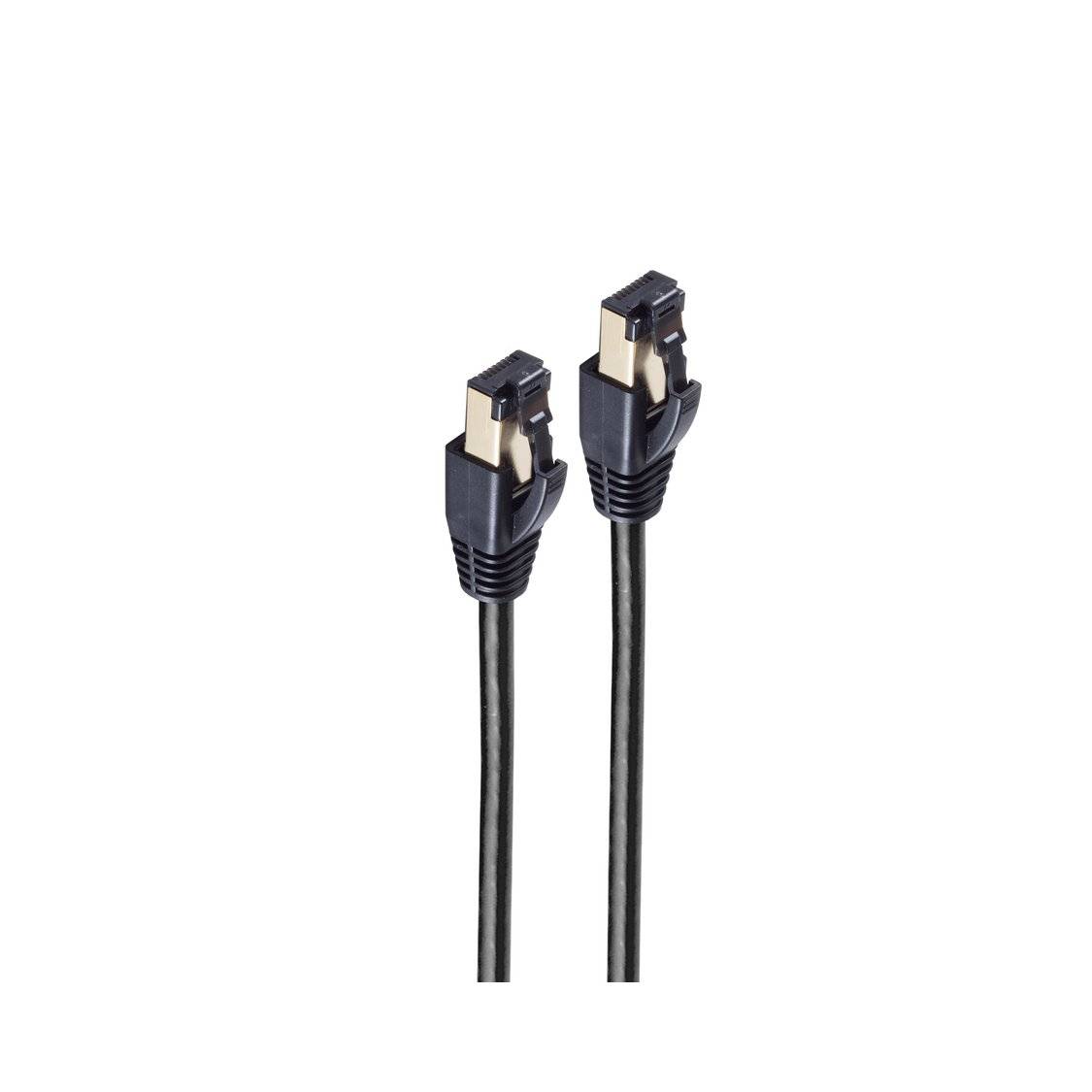 Patchkabel cat 8.1 F/FTP PIMF LSZH schwarz 15,0m