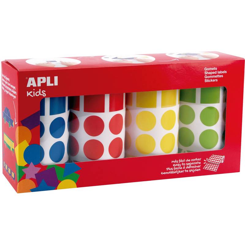 APLI kids Sticker "Geometrisch", auf Rolle, sortiert
