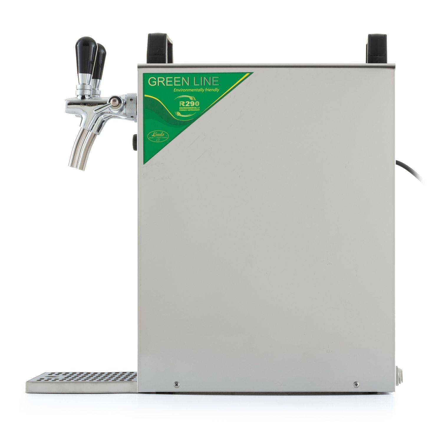 Kontakt40 2-leitig Trockenkühler, Durchlaufkühler 50L/h, Schanksäule, 5L Adapter,Dreikant,Untertheke
