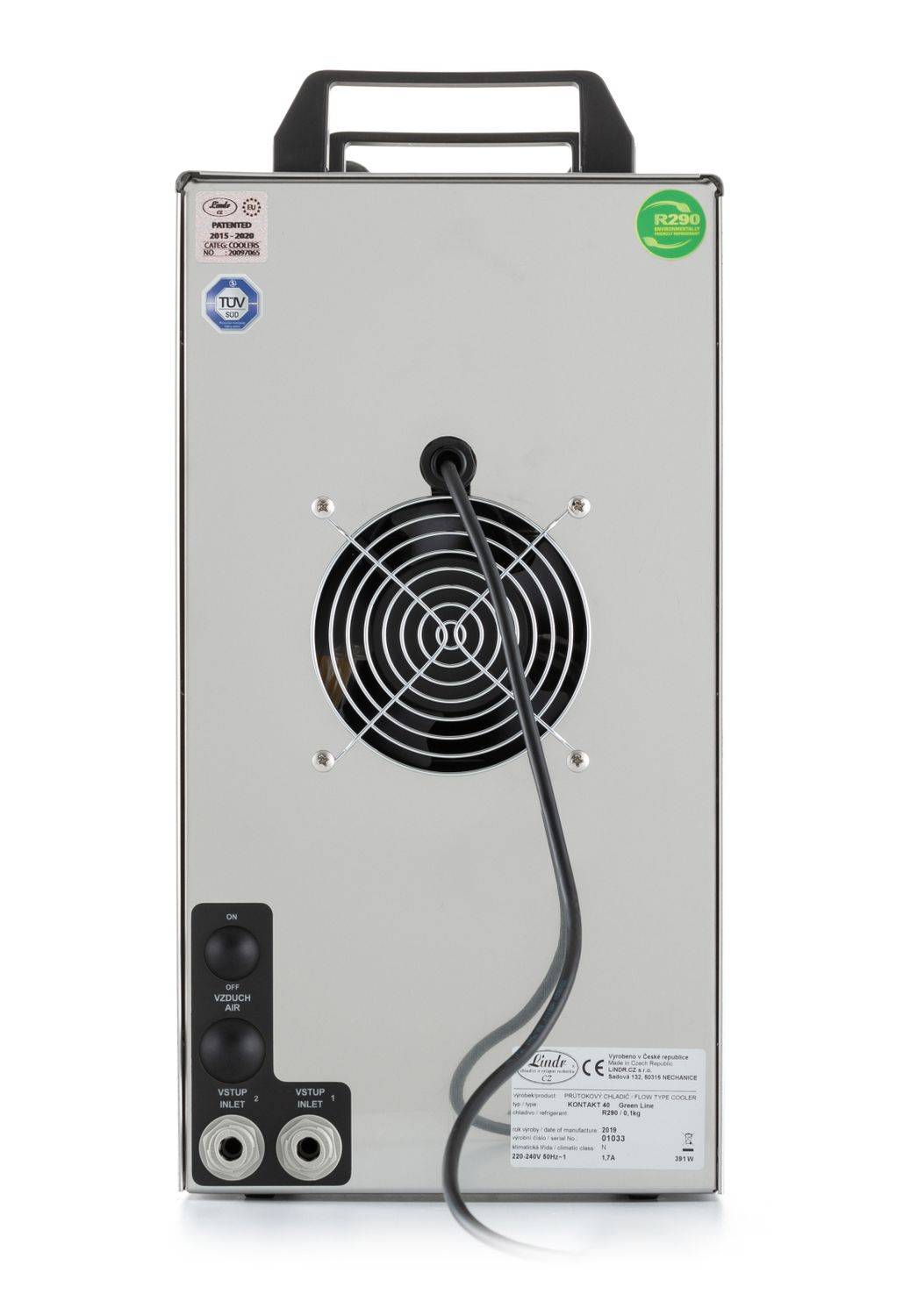 Kontakt 40 2-leitig Trockenkühler, Durchlaufkühler 50L/h, Schanksäule, NC+ 5L Adapter,Untertheke