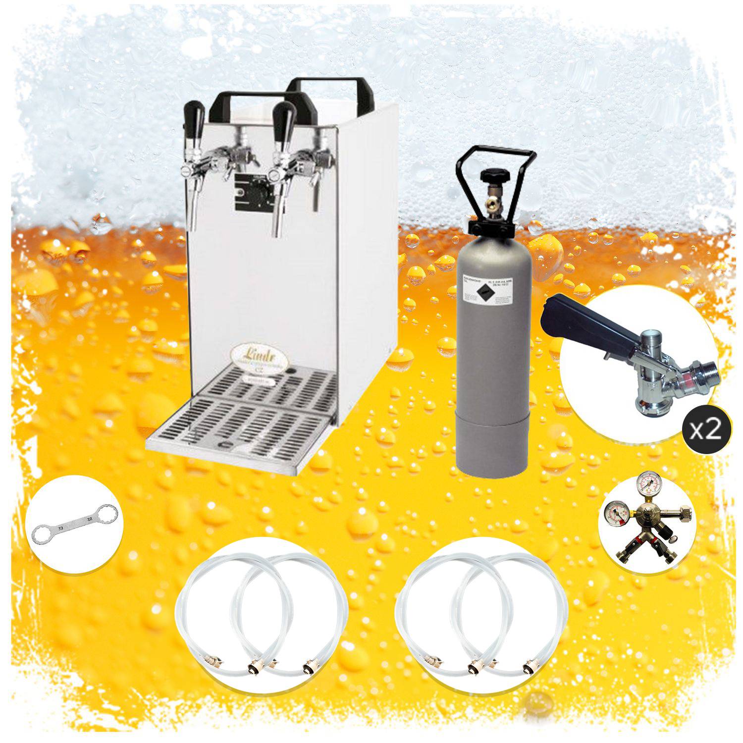 Kontakt 40 2-leitig Trockenkühler, Durchlaufkühler 50 L/h, Dreikant,ohne