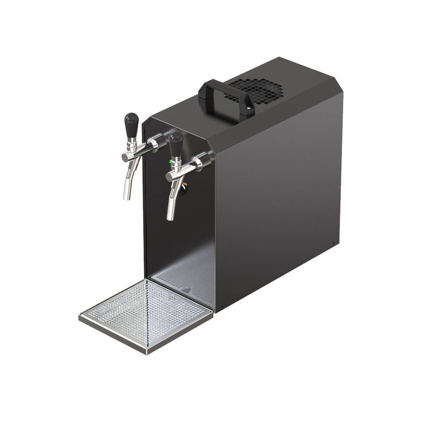 Durchlaufkühler, Trockenkühler, STREAM 50K mit Luftpumpe, 2-leitig,55 l/h, Korb,Korb,Untertheke