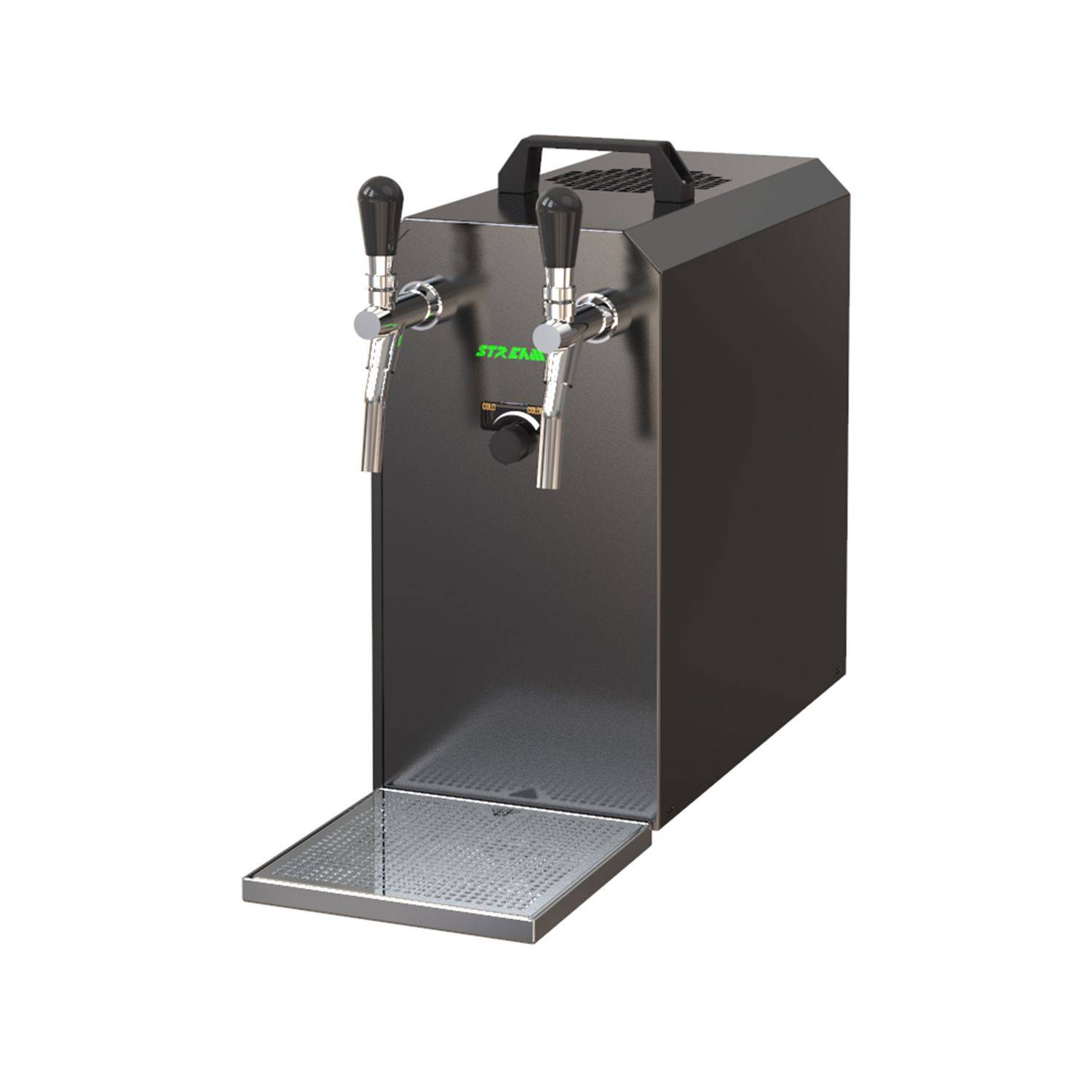 STREAM 50K mit Luftpumpe Bierkoffer, Durchlaufkühler 2-leitig Trockenkühler, 55 L/h, KeyKeg,KeyKeg