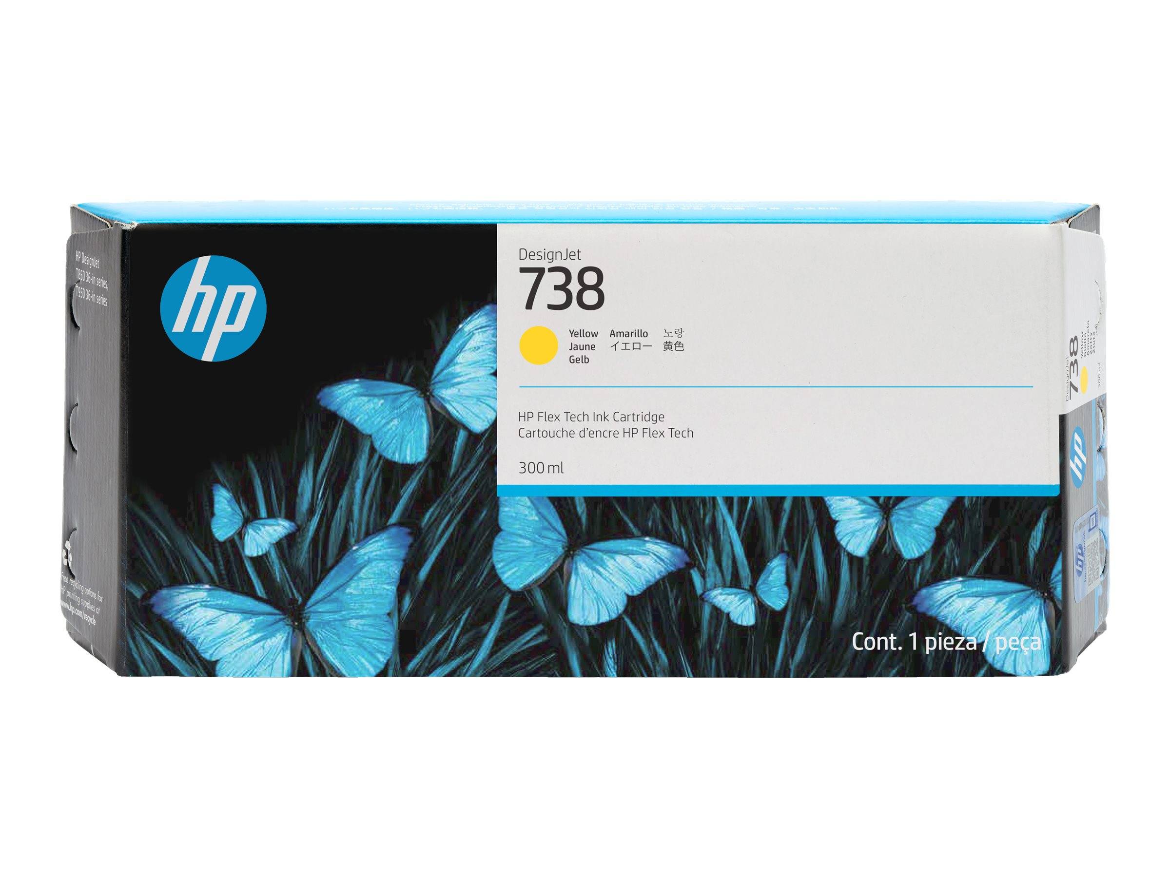 HP 738 - 300 ml - Gelb - original - DesignJet - Tintenpatrone - für DesignJet T9