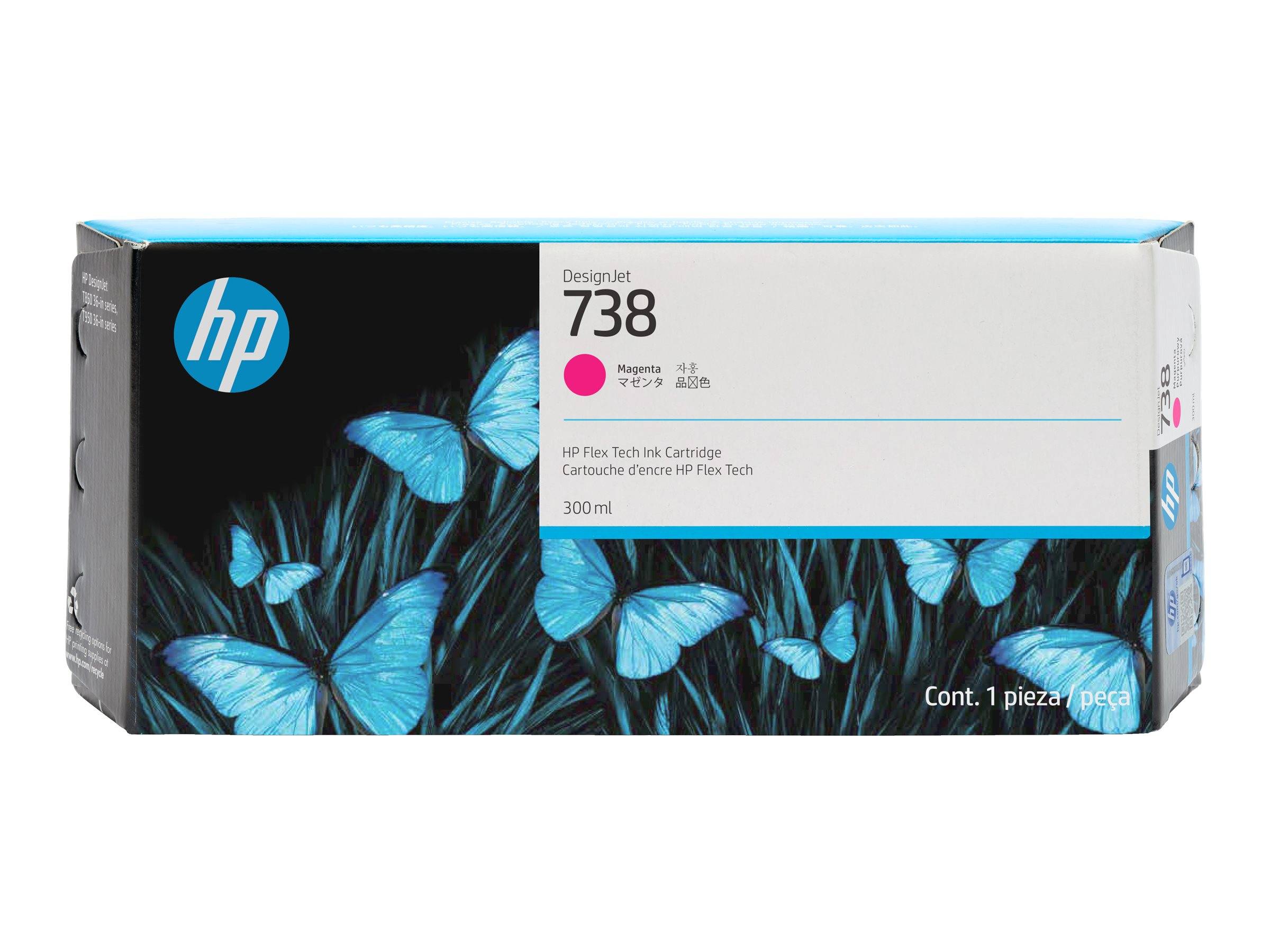 HP 738 - 300 ml - Magenta - original - DesignJet - Tintenpatrone - für DesignJet