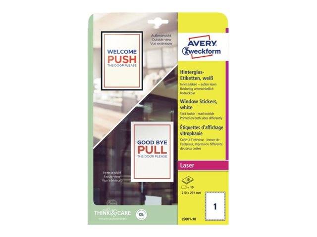 Avery Zweckform - Papier, polypropylene - mattiert - weiß - A4 (210 x 297 mm)