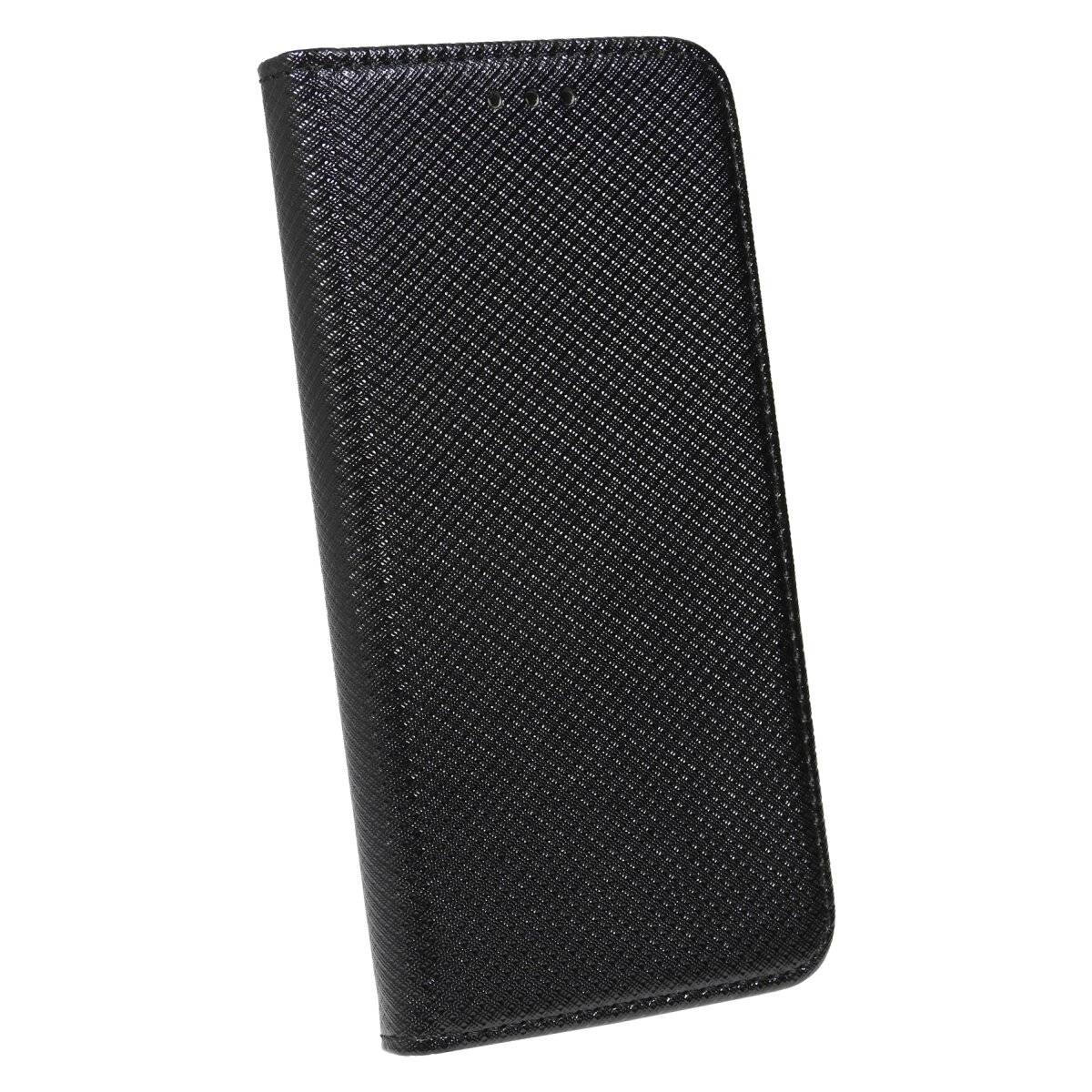 Smart Magnet Tasche Hülle Buch Tasche kompatibel mit Samsung Galaxy M14 5G Schwarz