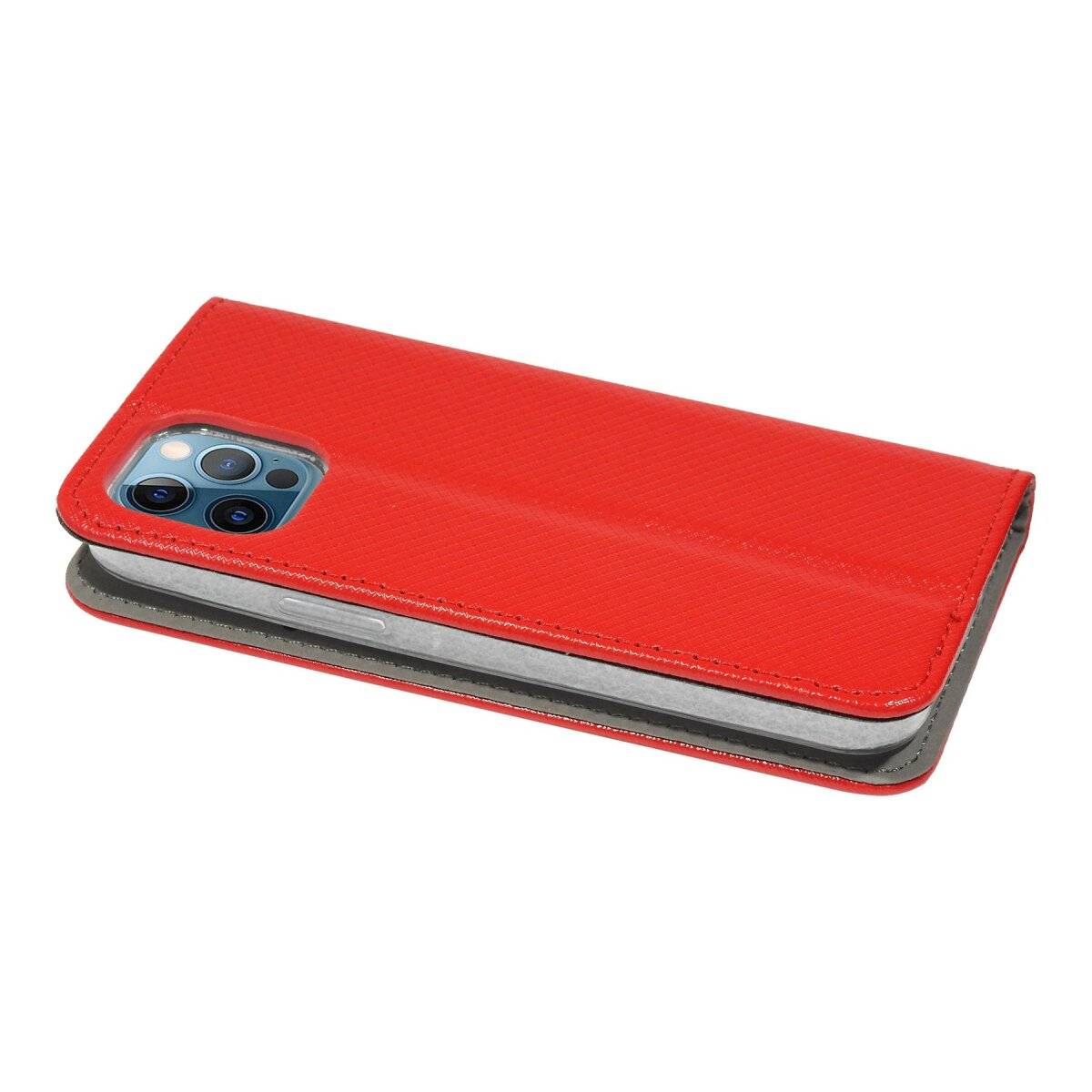 Smart Magnet Tasche Hülle Buch Tasche kompatibel mit Google Pixel 8 Pro Rot